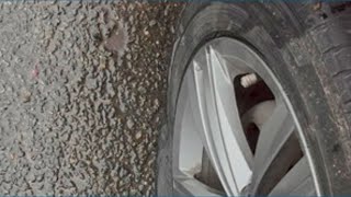 Large pothole pops tires on I-70