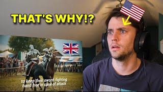 American reacts to: Why do the British drive on the left?