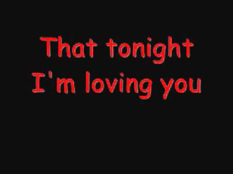 Enrique Iglasias - Tonight (I'M Loving You) Lyrics - Youtube