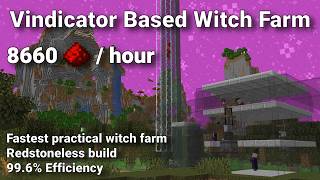 Let's Design the Fastest Practical Witch Farm (Java 1.21+; 99.6% Efficiency)