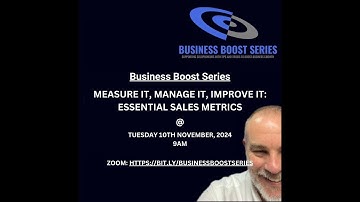 Measure it, Manage it, Improve it: Essential Sales Metrics - Replay