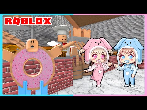 My Sister And I Escape From The Bakery In Roblox Escape The Bakery Obby Game New