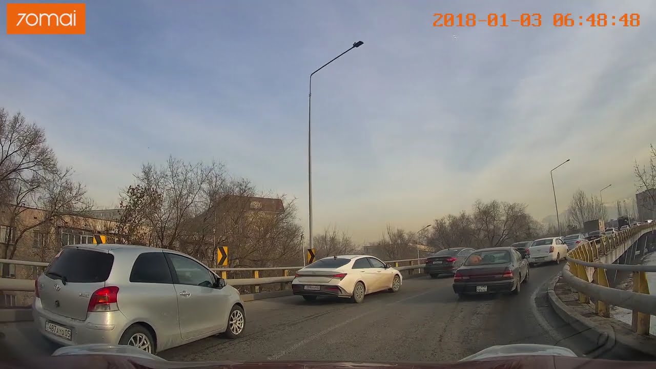 Almaty road trip. Улица Саина. 15января 2025 