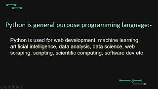 Python lecture 2