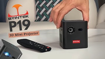 BYINTEK P19 3D Mini Portable Projector | Android 9.0, ±45° Corner Keystone, WiFi Display
