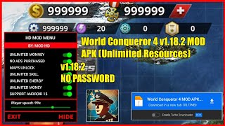 World Conqueror 4 Mod Apk Unlimited Resources Cold Unlock All Generals Download Google Drive Nuclear