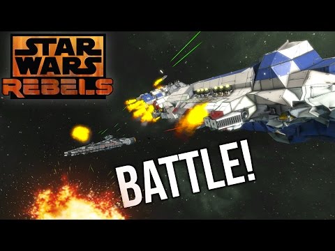 IMPERIAL Cruiser VS REBELLION Corvette! [STAR WARS] - Space Engineers Battle