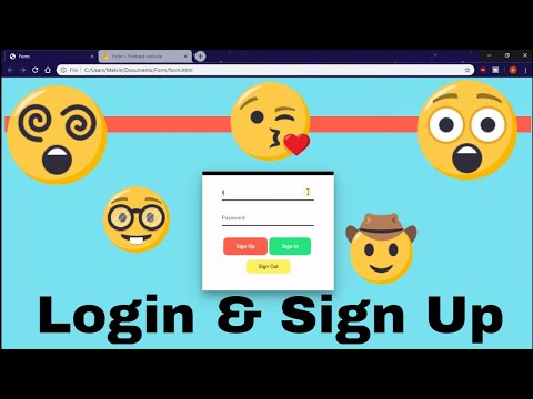 How to make a Login & Sign Up in HTML, JavaScript & Firebase