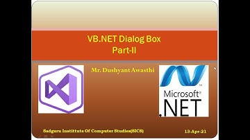 VB NET Dialog Box Part-II