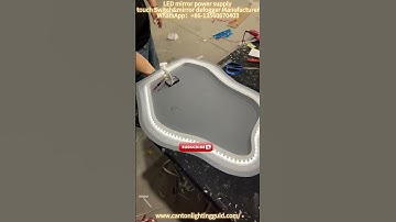 How to diy vanity mirror with lights, led mirror touch sensor switch with 96W driver.#manufacturer