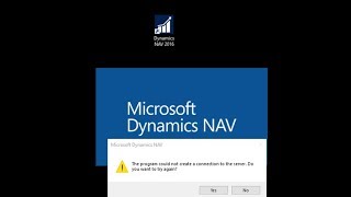 The program could not create a connection to the server. Do you want to try again?