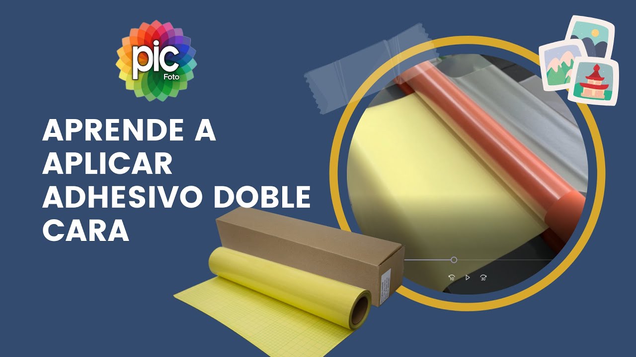 Aprende a aplicar adhesivo doble cara.