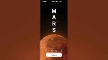 Flutter Space Travel UI.
