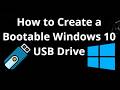 How to Create a Bootable Windows 10 USB Drive - Complete Guide