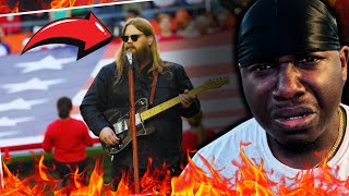 FIRST TIME HEARING Chris Stapleton  National Anthem Performance [REACTION]