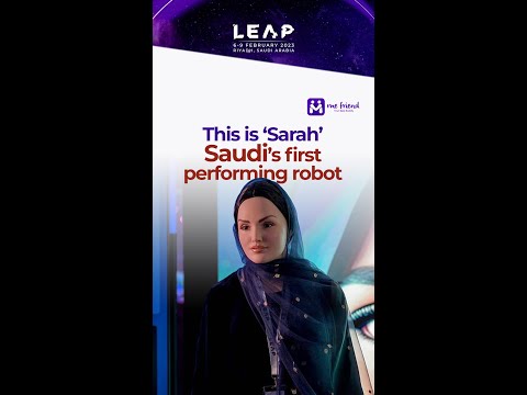 This is ‘Sarah’ Saudi’s first performing robot…