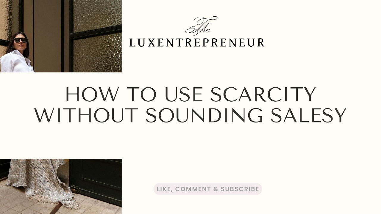 How to Use Scarcity Without Sounding Salesy - YouTube