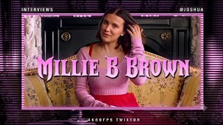 MILLIE B BROWN I INTERVIEW I 4K60FPS TWIXTOR I FREE SCENEPACK 