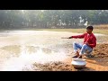 Fishing Video || I never thought the boy would catch so many fish from a pond in the forest
