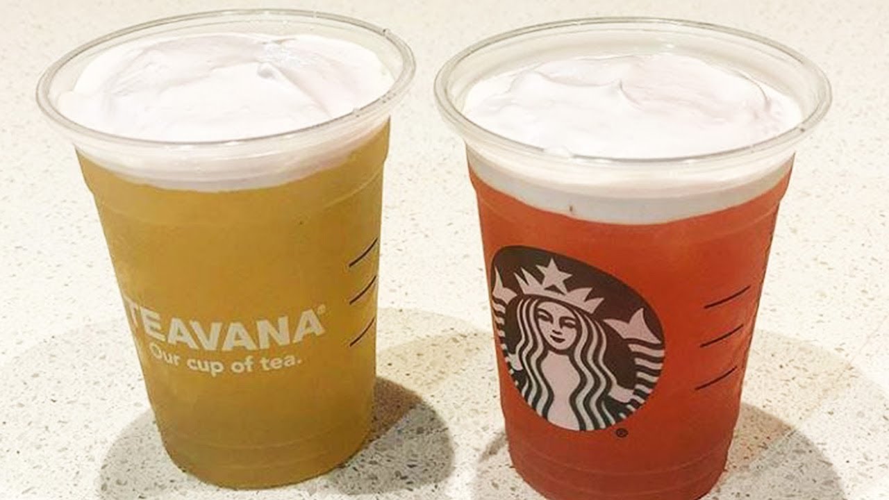 Starbucks ADDS Refreshing Cold Foam Tea Lemonades To Their Menu YouTube