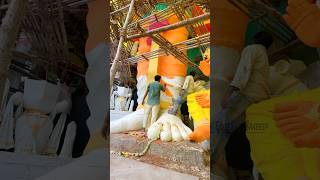 Khairatabad Ganesh Dhoti Painting Completed Biggest Ganesh Making In Hyderabad 2025 Khairatabad
