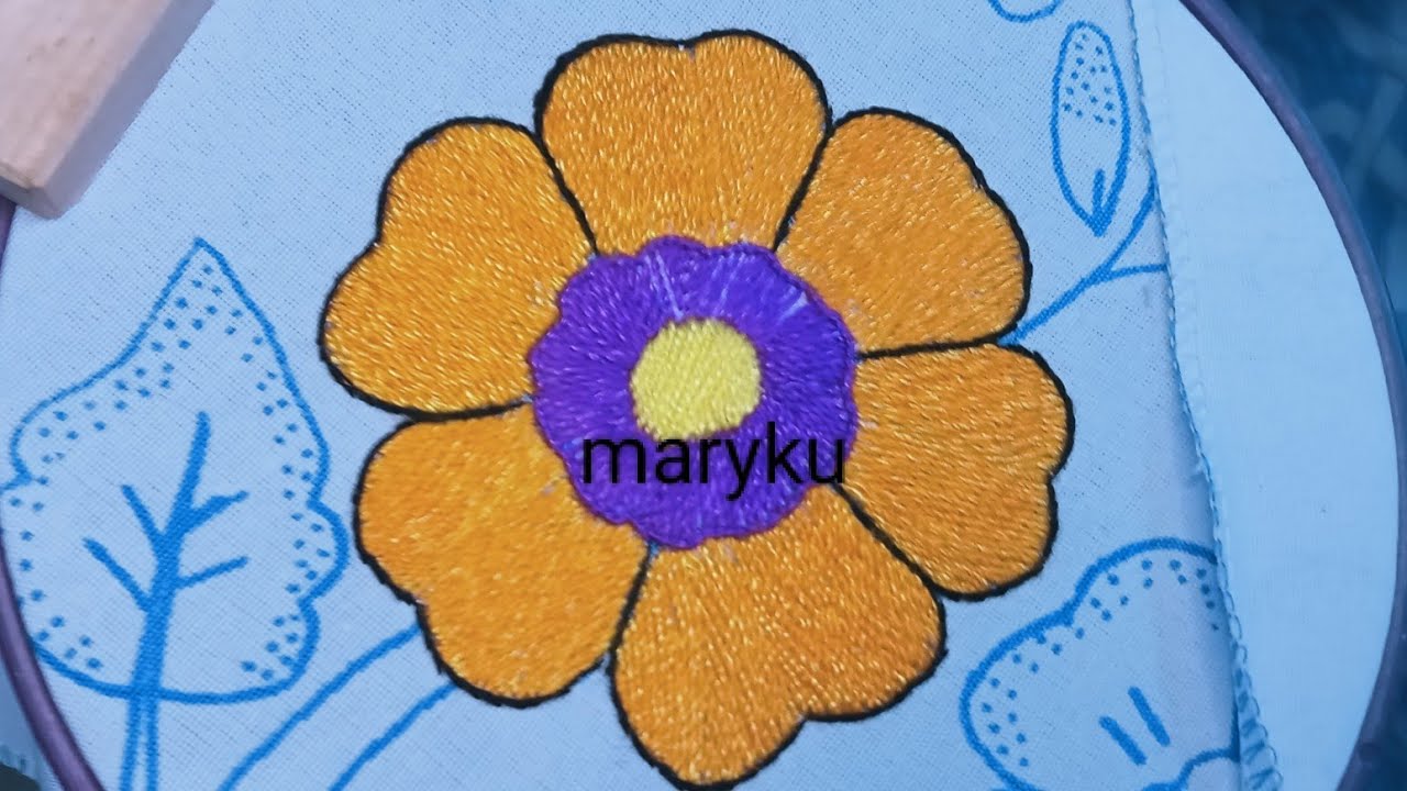 Execelente puntada para bordar flores y todo diseño te muestro paso a paso cómo realizarla 😍🦋