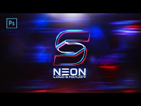 How to Make a NEON YouTube Logo & Header in Photoshop CC/CS! ( Tutorial)