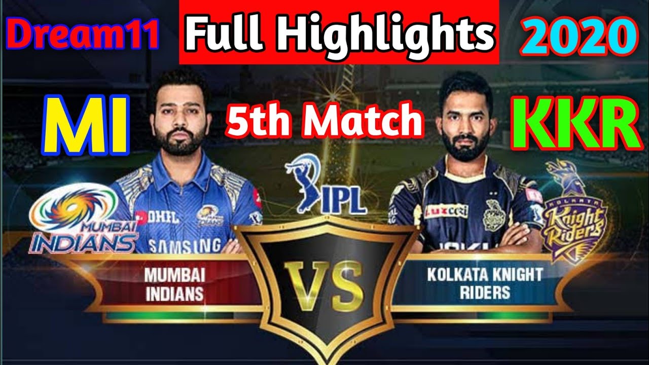 IPL 2020 Highlights : MI vs KKR Full Match Highlights 2020 | KKR vs MI 2020 Full Highlights Match ||