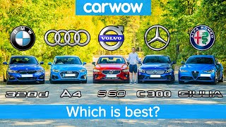 BMW 3 Series v Audi A4 v Merc C-Class v Volvo S60 v Alfa Giulia - which is best?