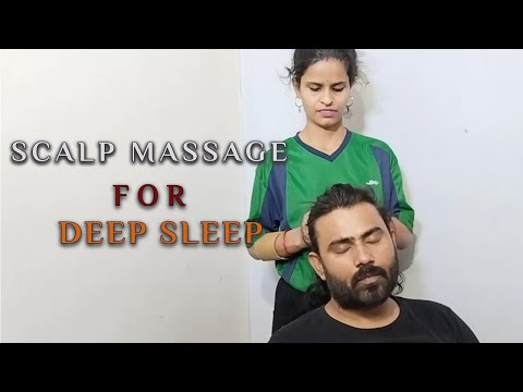 Deep Sleep Scalp Massage with Oil | ASMR Head Massage for Insomnia, Stress Relief & Relaxation