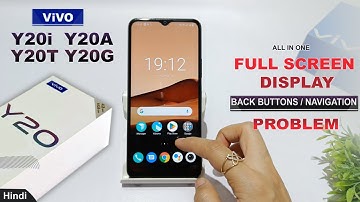 How to remove back button in vivo y20t, y20g, y20a, y20i | vivo y20 full screen gesture kaise lagaye