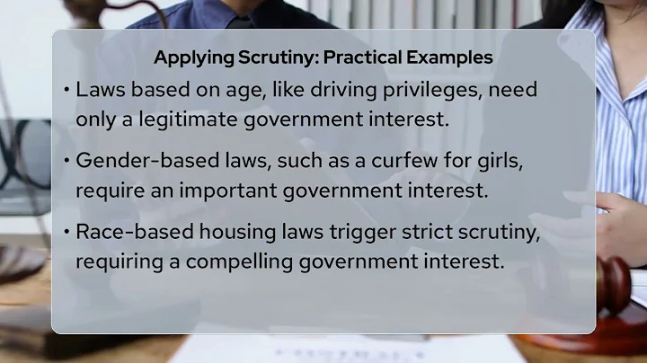 What Are The Key Differences In Constitutional Scrutiny Levels?