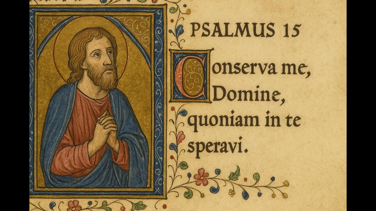 Psalm 16: Exaudi Domine iustitiam meam | Sung in Latin (Vulgate Bible)