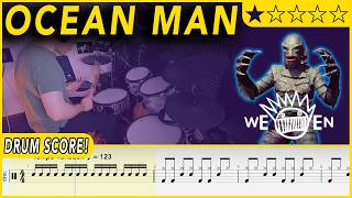 Ocean Man - Ween | DRUM SCORE Sheet Music | #678 DRUMSCRIBE