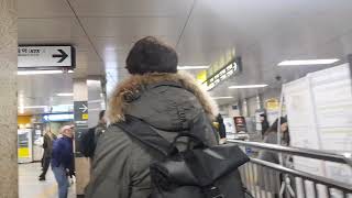 서울역 환승 20190202 서울1호선에서 경의중앙선 서울역으로 환승 Korea Seoul metropolitan