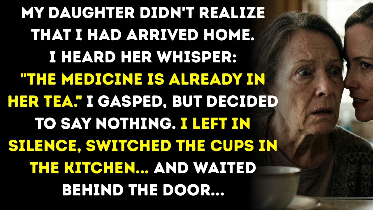 I turned seventy-one and found out my daughter was poisoning my tea every afternoon, planning to make it look like a heart attack. I heard her say it with my own ears while standing in the...