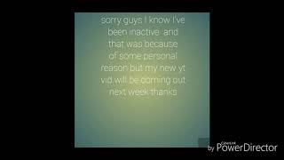 So sorry just been busy lately😫😭
