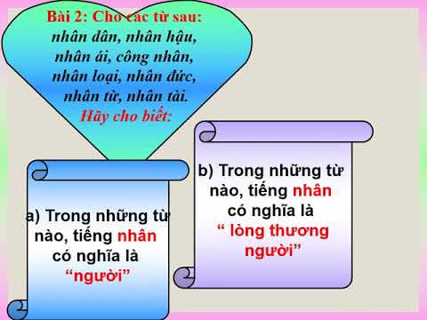 Lớp 4 - Tuần 2 - Tiếng Việt - LTVC - Bài: Nhân hậu, đoàn kết
