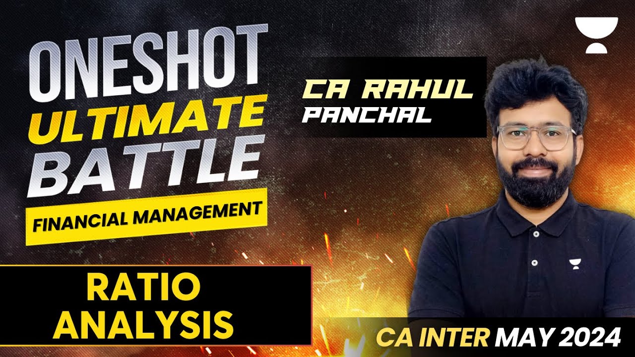 Ratio Analysis | Financial Management | CA Inter May'24 | CA Rahul ...