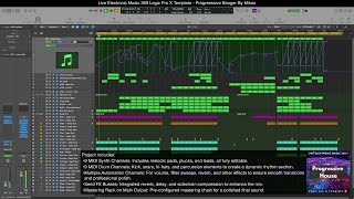 Progressive Banger Logic Pro X Template | Progressive House &amp; Trance Tutorial 125 BPM