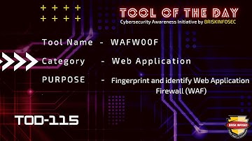 WafW00f Tool to Fingerprint and Identify Web Application Firewall (WAF) | TOD 115 | Briskinfosec