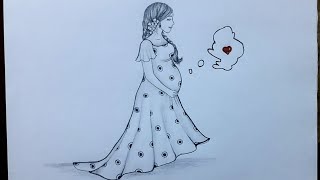 How to draw a Pregnant Women - ( step by step) Women's beauty ||
