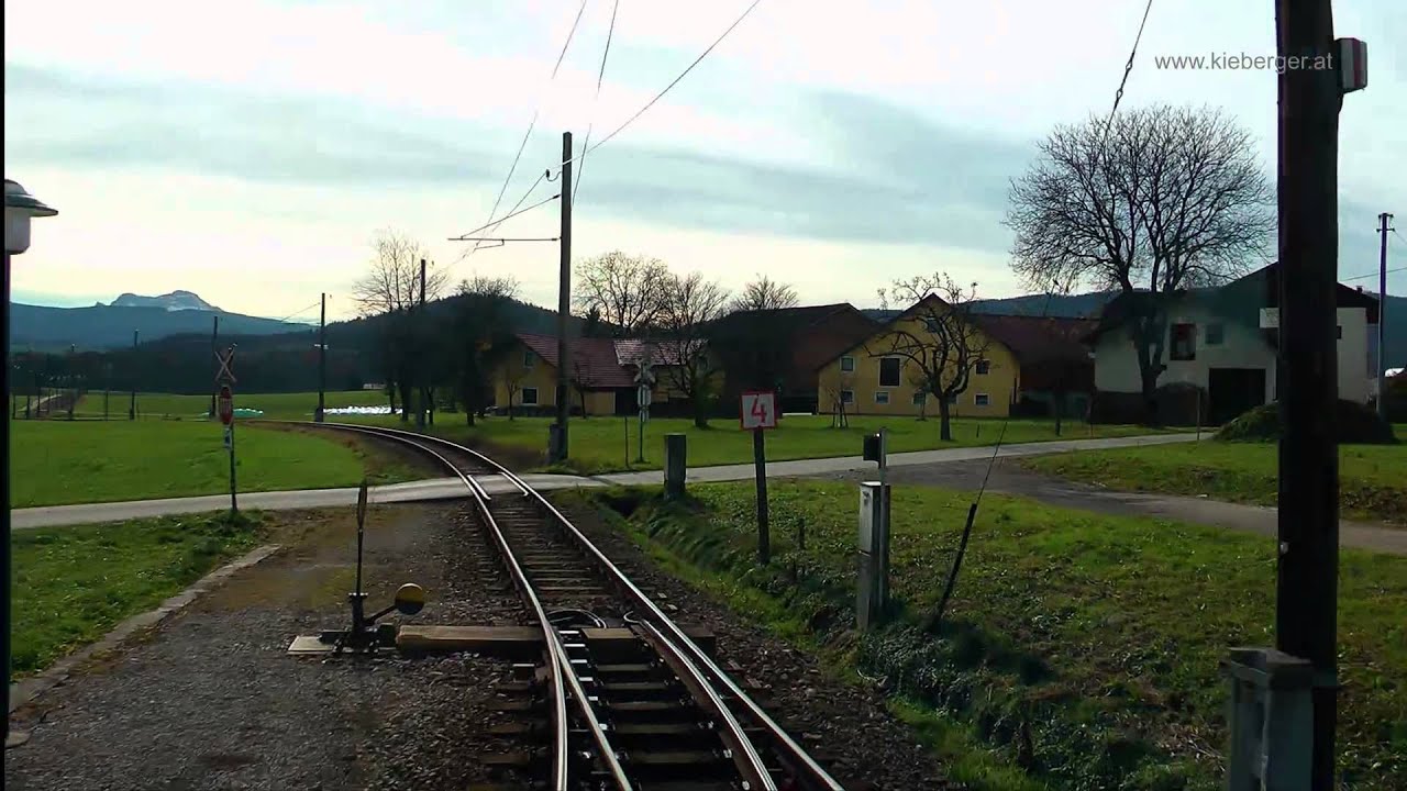 Attergaubahn (Atterseebahn) - Führerstandsmitfahrt von Vöcklamarkt nach Attersee
