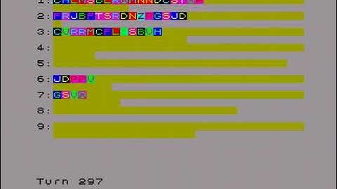 Advent of Code, Day 5, 2022 Visualized — ZX Basic on 8-bit Z80 (running on ZX Spectrum Next)