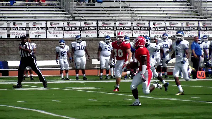 ESU Football vs Cheyney Brandon Mercer 94 yard TD ...