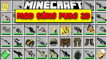 MINECRAFT MOD SÚNG PUBG 3D CỰC ĐẸP VÀ SIÊU MẠNH*JAYGRAY CÓ CÂY SÚNG BẮN TÊN LỬA TRÚNG 100%