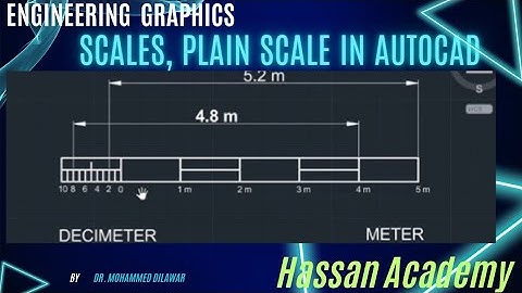 Plane scales, problem no. 1 || Scales in AutoCAD || Engineering Drawing || Lec. 02 ||