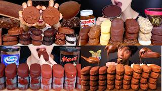ASMR MUKBANG🍫😱 | Chocolate Ice Cream Bars, Nutella & Magnum Overload! Ultimate Dessert Feast ASMR screenshot 4