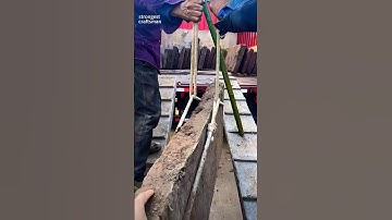 Amazing Teamwork: Workers Move Massive Stone Slabs with Precision! 🔨💪