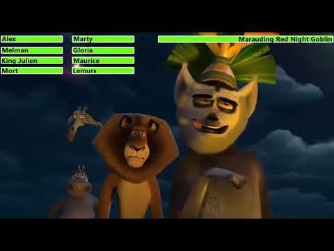 Merry Madagascar (2009) Opening Scene with healthbars